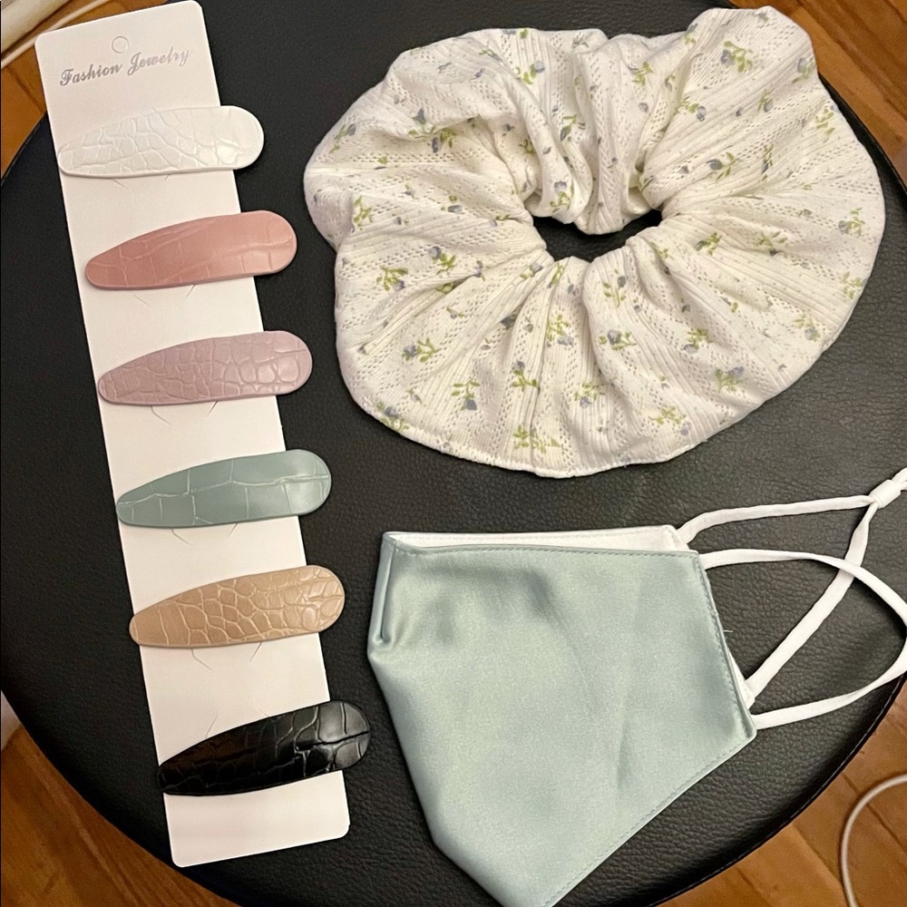 Hair Accessories & Face Mask Bundle